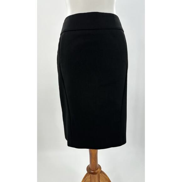 Ann Taylor LOFT Black Pencil Skirt Size 0 Career Work Office Professional - Picture 1 of 8